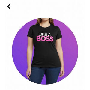Like a Boss fitted t-shirt size large NEW